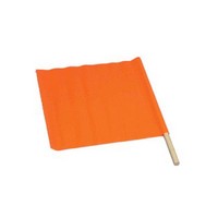 DICKE 1030-18 18\" Red-Orange Solid Vinyl Warning Flag with 30\" Dowel